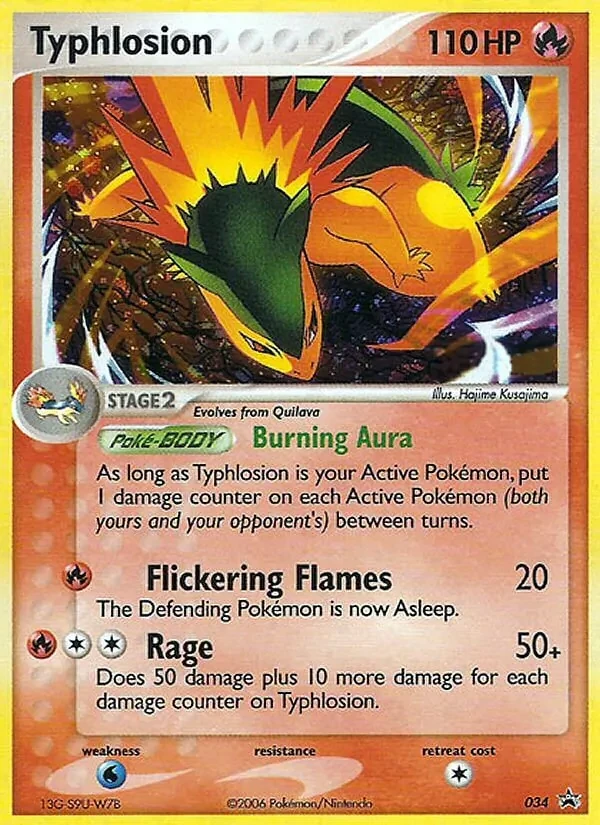 Typhlosion 34/40 Nintendo Black Star Promos Pokémon Karte