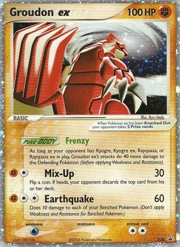 Groudon ex 38/40 Nintendo Black Star Promos Pokémon card