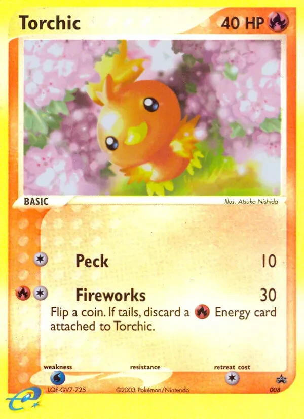 Torchic 8/40 Nintendo Black Star Promos Pokémon card