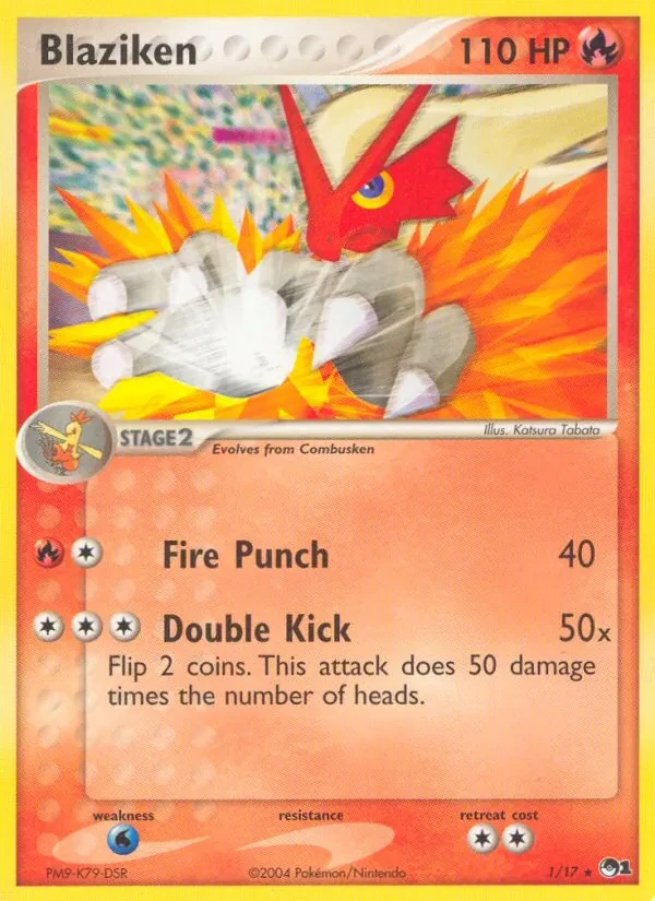 Blaziken 1/17 POP Series 1 Pokémon card