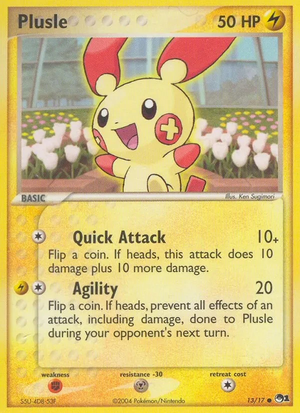 Plusle 13/17 POP Series 1 Pokémon Karte