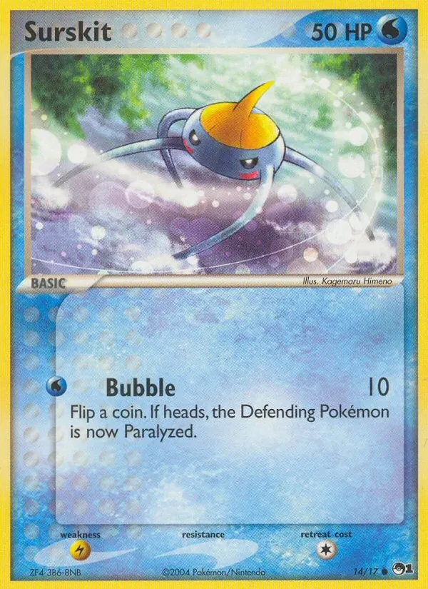 Surskit 14/17 POP Series 1 Pokémon card