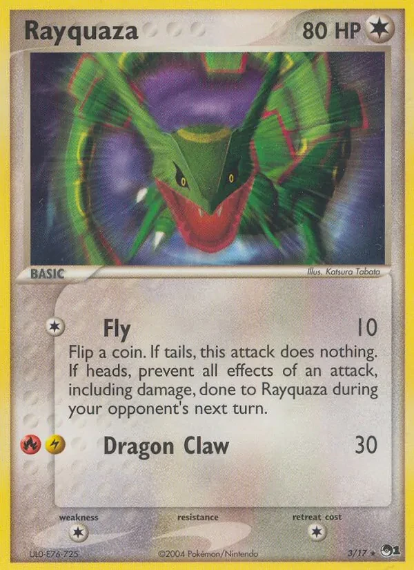Rayquaza 3/17 POP Series 1 Pokémon card