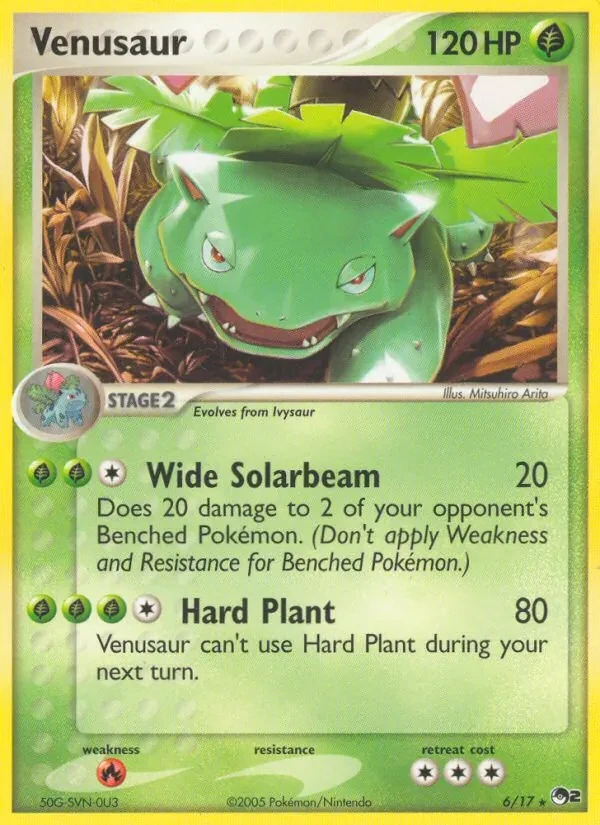 Venusaur 6/17 POP Series 2 Pokémon card