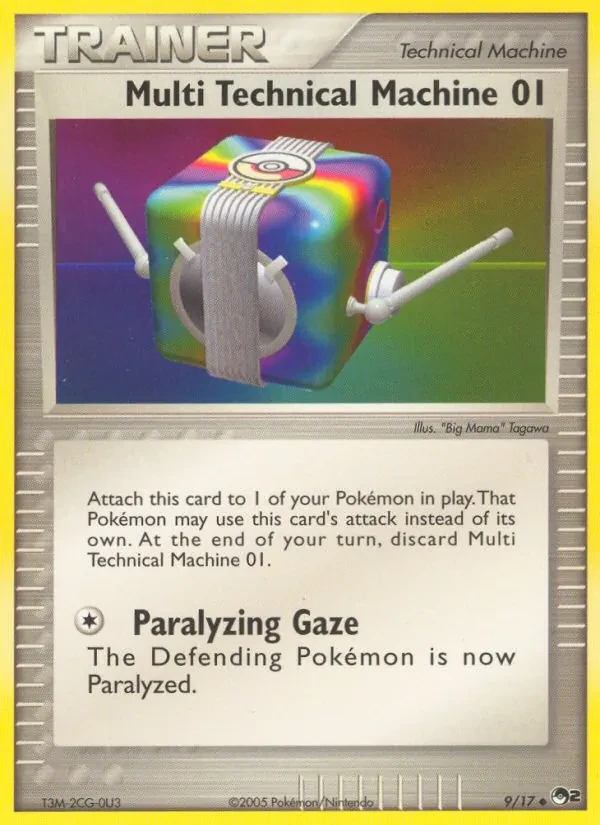 Multi Technical Machine 01 9/17 POP Series 2 Pokémon card