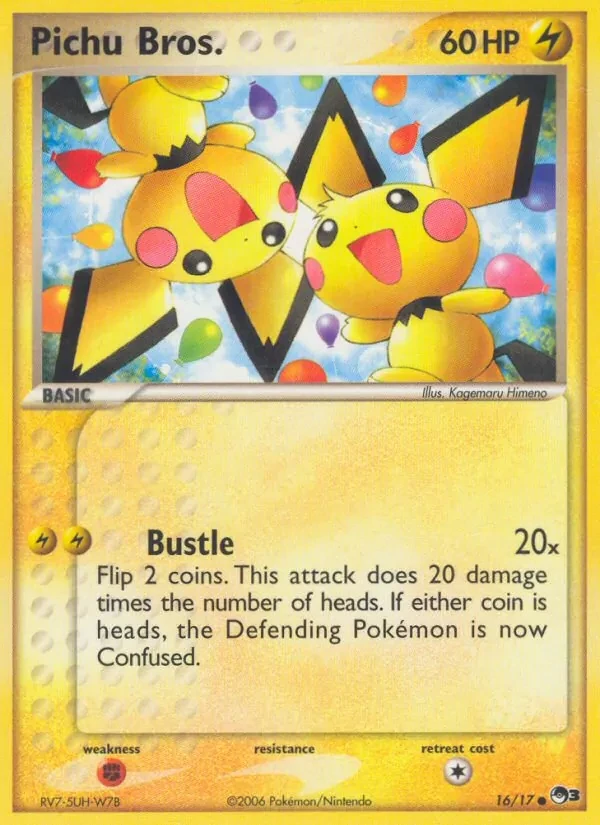 Pichu Bros. 16/17 POP Series 3 Pokémon card