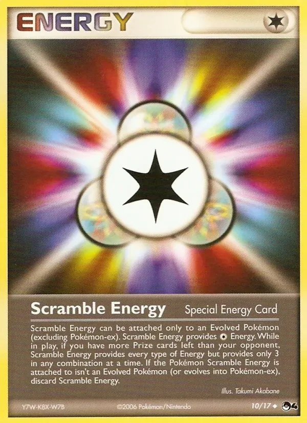 Scramble Energy 10/17 POP Series 4 Pokémon card