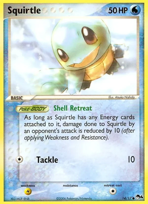 Squirtle 14/17 POP Series 4 Pokémon card