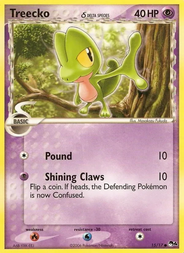 Treecko δ 15/17 POP Series 4 Pokémon card