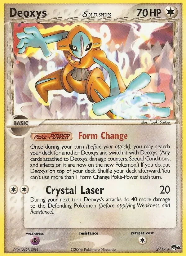 Deoxys δ 2/17 POP Series 4 Pokémon card