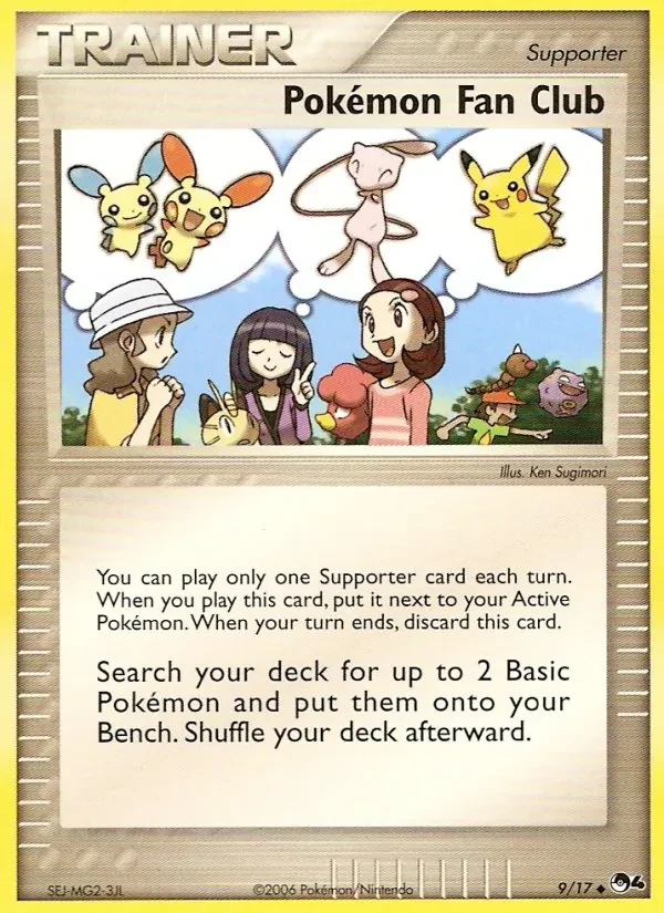Pokémon Fan Club 9/17 POP Series 4 Pokémon Karte