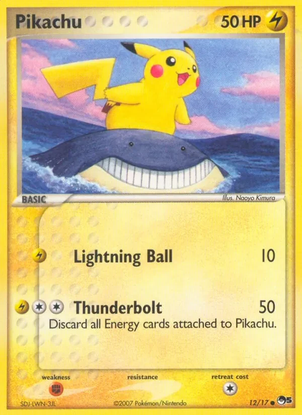 Pikachu 12/17 POP Series 5 Pokémon card
