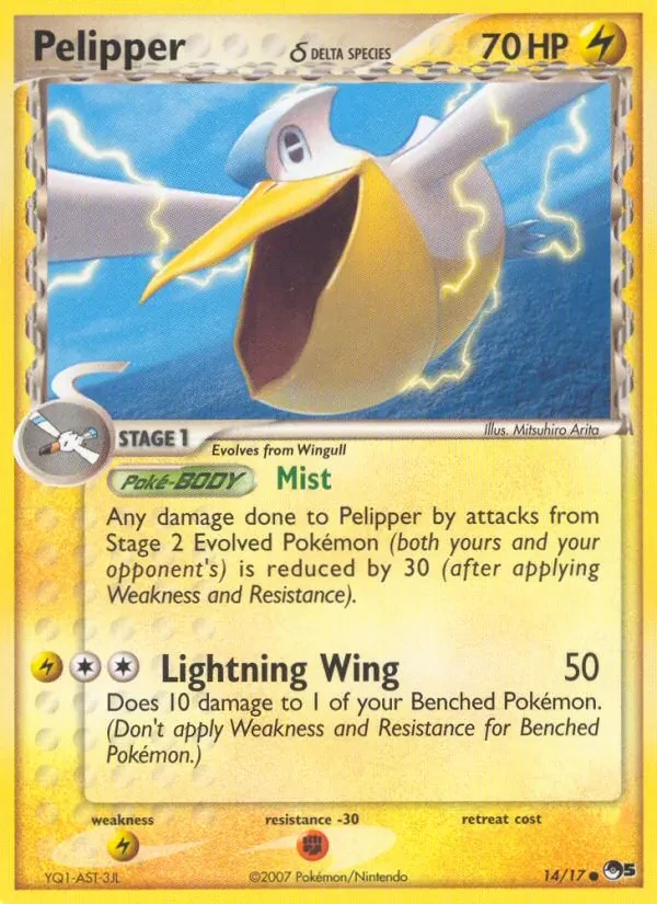 Pelipper δ 14/17 POP Series 5 Pokémon card