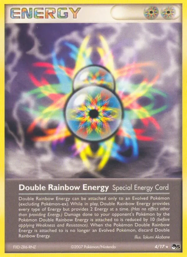 Double Rainbow Energy 4/17 POP Series 5 Pokémon Karte