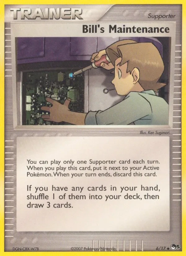 Bill's Maintenance 6/17 POP Series 5 Pokémon card