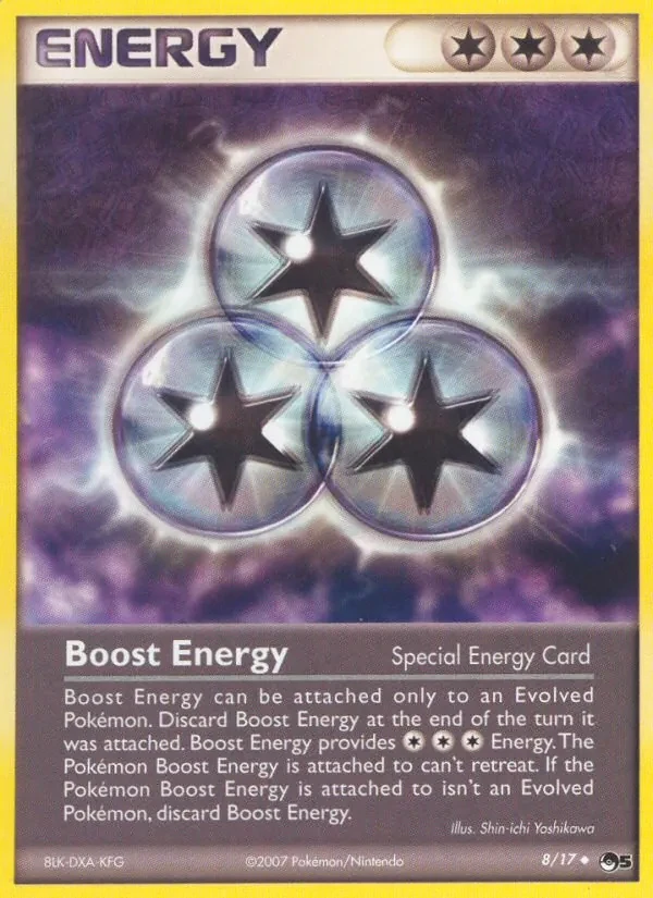 Boost Energy 8/17 POP Series 5 Pokémon card