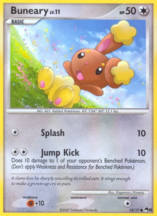 Buneary 12/17 POP Series 6 Pokémon card
