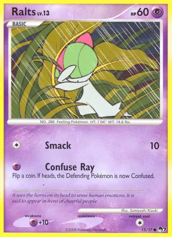Ralts 15/17 POP Series 7 Pokémon card