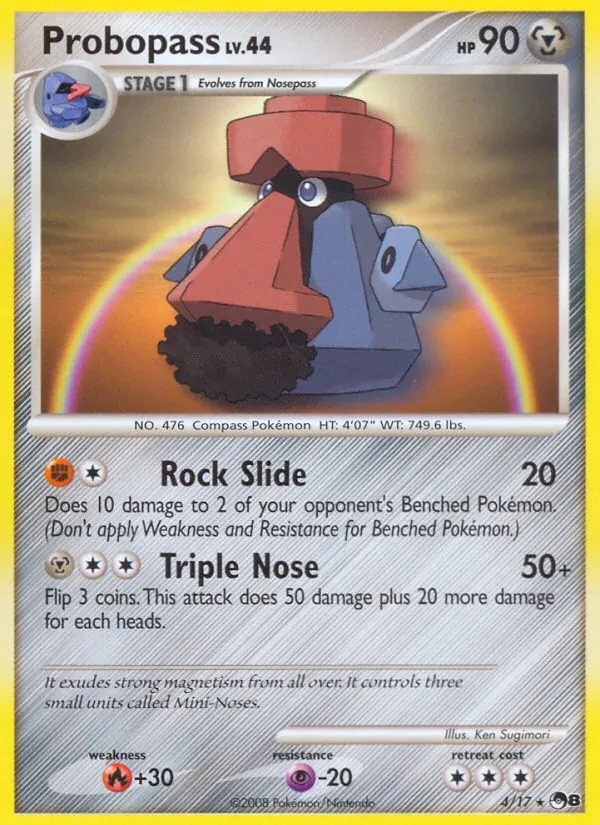 Probopass 4/17 POP Series 8 Pokémon card