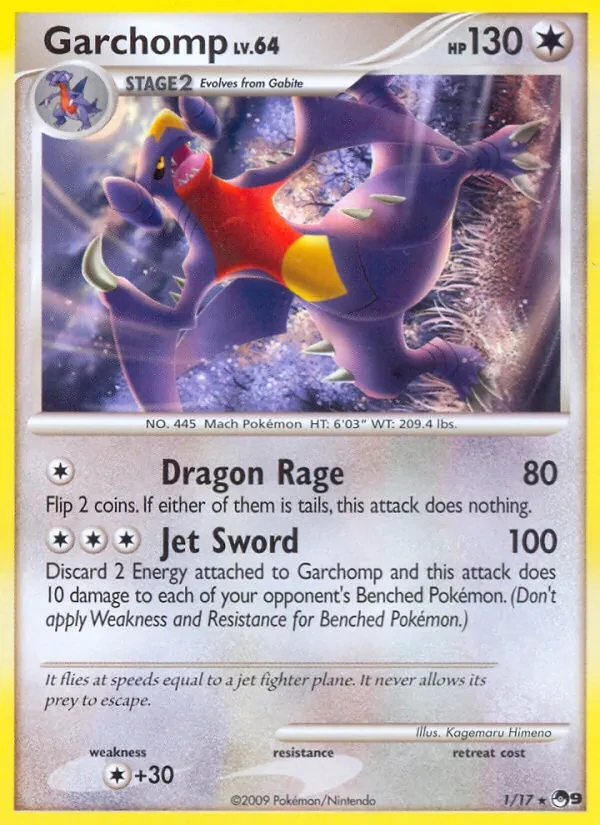Garchomp 1/17 POP Series 9 Pokémon card
