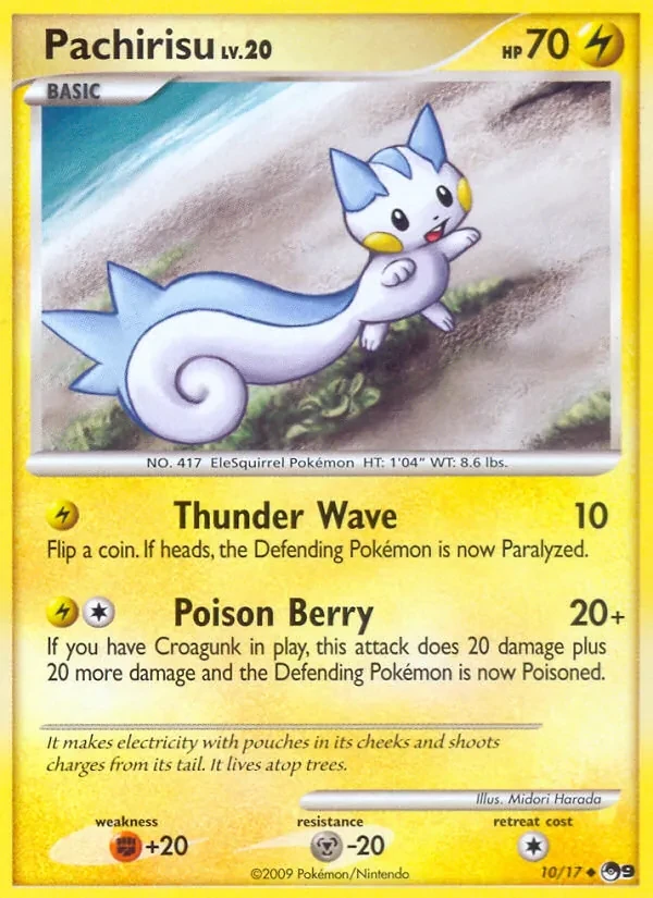 Pachirisu 10/17 POP Series 9 Pokémon card