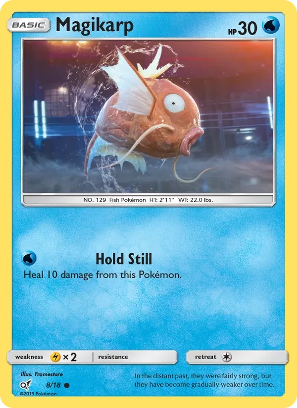 Magikarp 8/18 Detective Pikachu Pokémon card