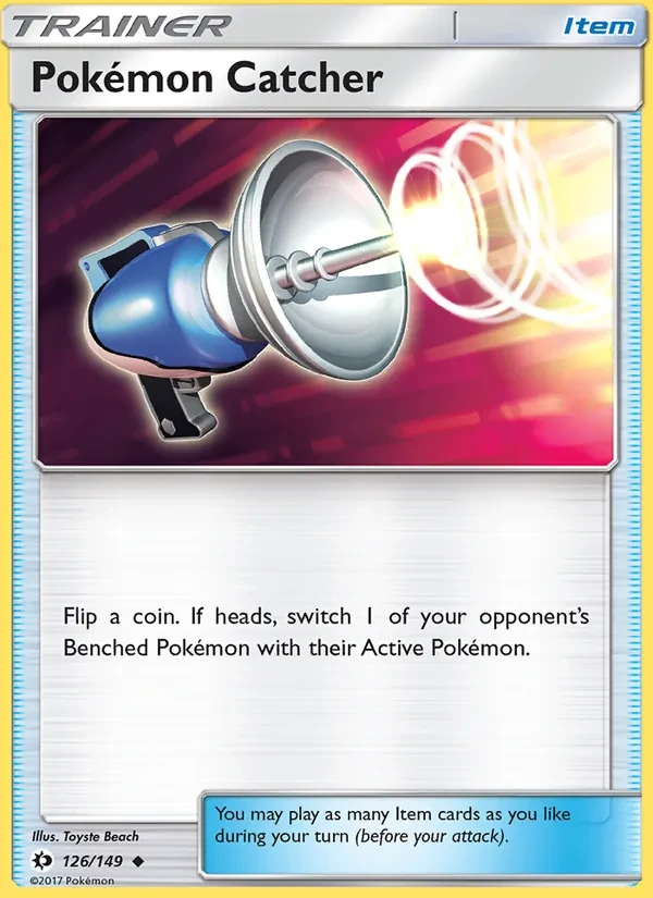 Pokémon Catcher 126/149 Sun & Moon Pokémon card
