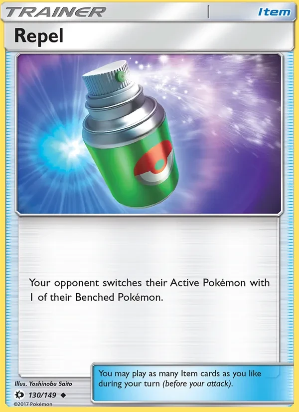 Repel 130/149 Sun & Moon Pokémon card