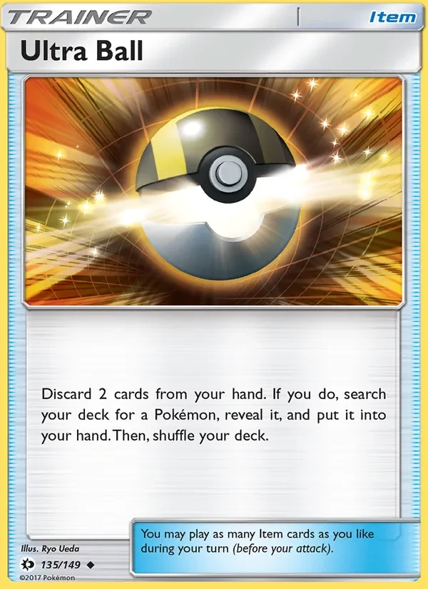 Ultra Ball 135/149 Sun & Moon Pokémon card