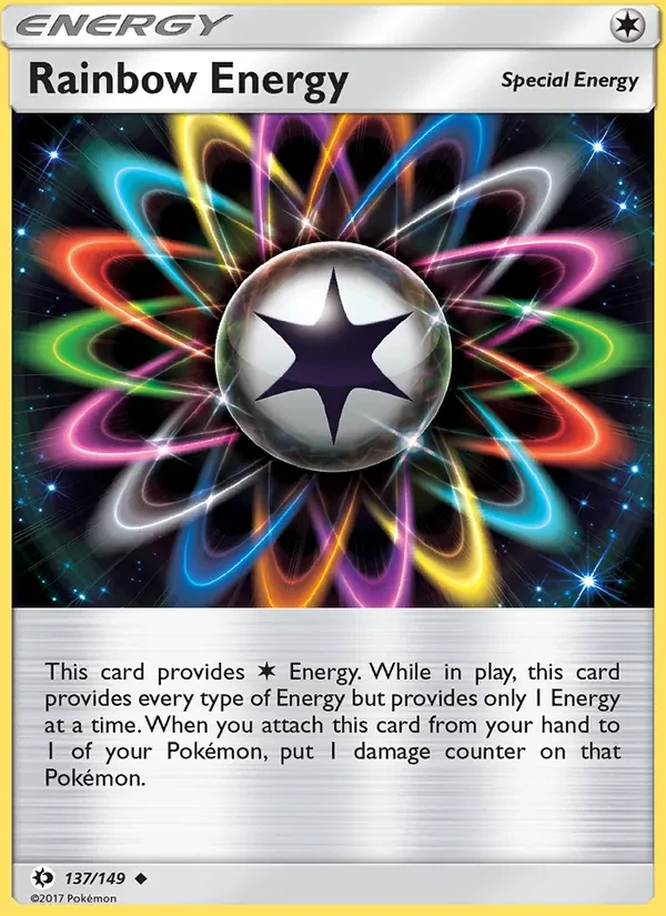 Rainbow Energy 137/149 Sun & Moon Pokémon Karte