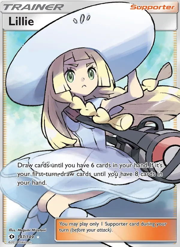 Lillie 147/149 Sun & Moon Pokémon card