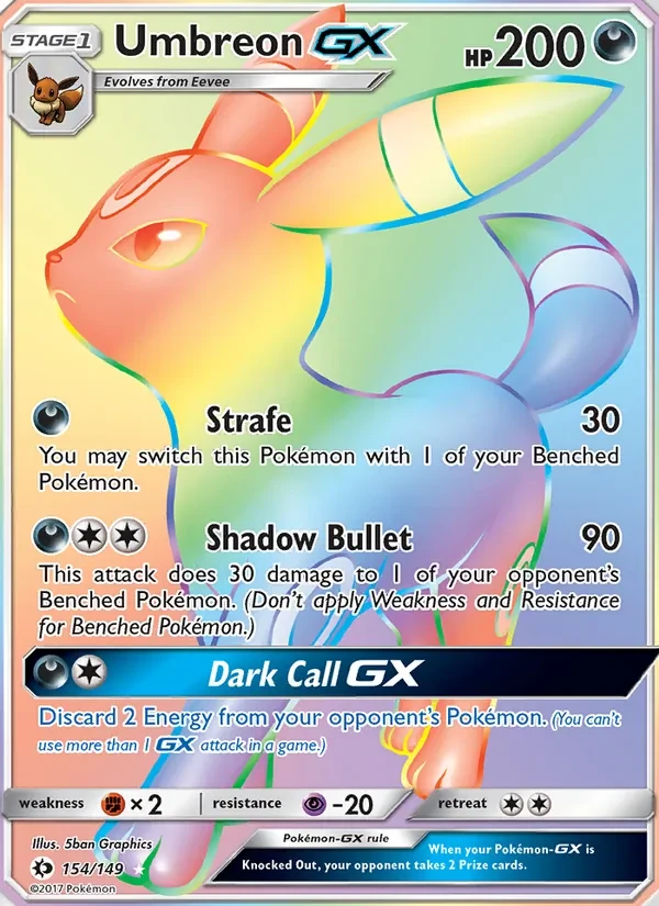 Umbreon GX 154/149 Sun & Moon Pokémon card