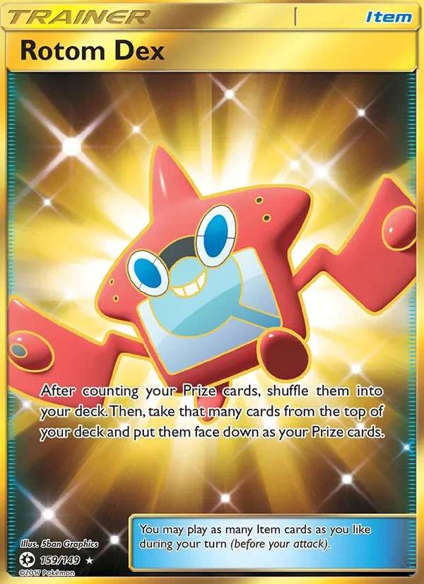 Rotom Dex 159/149 Sun & Moon Pokémon card