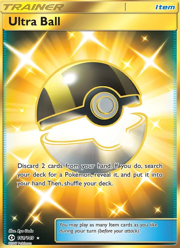Ultra Ball 161/149 Sun & Moon Pokémon card