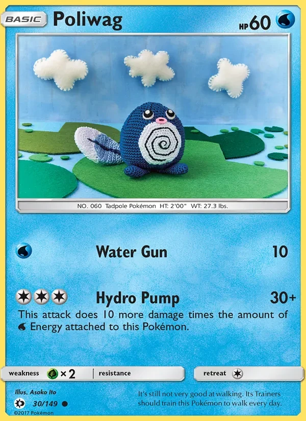 Poliwag 30/149 Sun & Moon Pokémon card