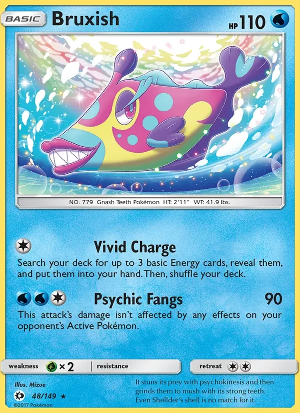 Bruxish 48/149 Sun & Moon Pokémon card