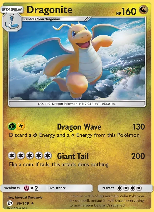 Dragonite 96/149 Sun & Moon Pokémon Karte