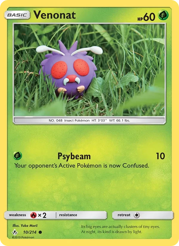 Venonat 10/214 Unbroken Bonds Pokémon card