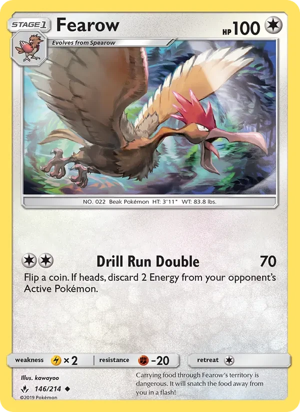 Fearow 146/214 Unbroken Bonds Pokémon card