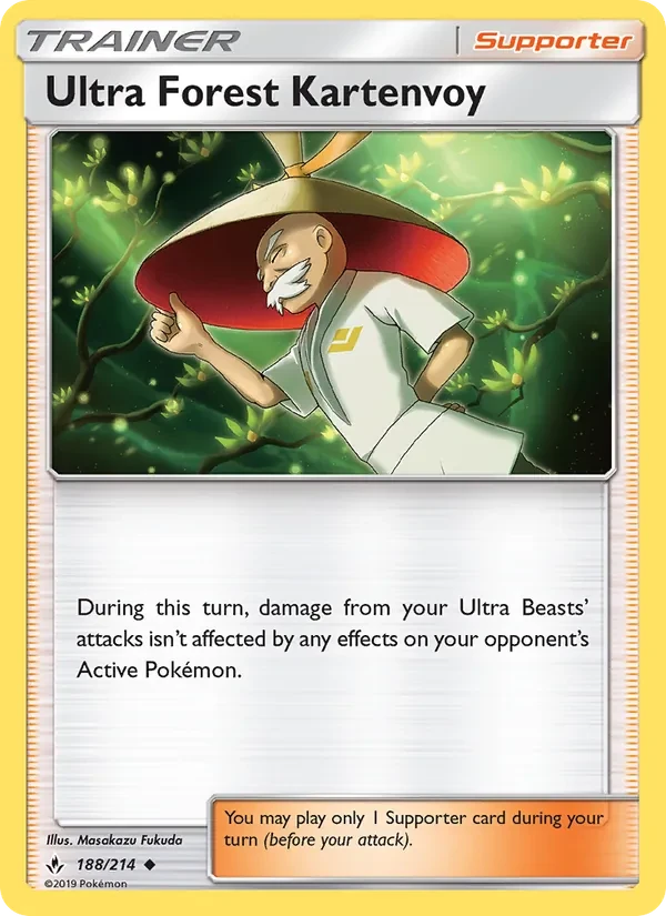 Ultra Forest Kartenvoy 188/214 Unbroken Bonds Pokémon card