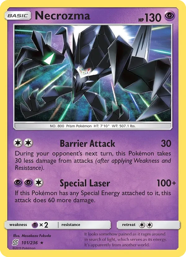 Necrozma 101/236 Unified Minds Pokémon card