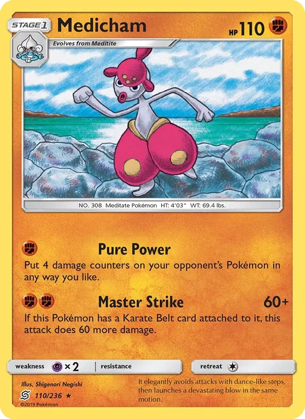 Medicham 110/236 Unified Minds Pokémon card