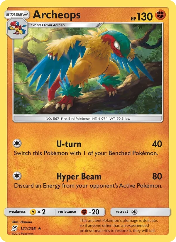 Archeops 121/236 Unified Minds Pokémon card