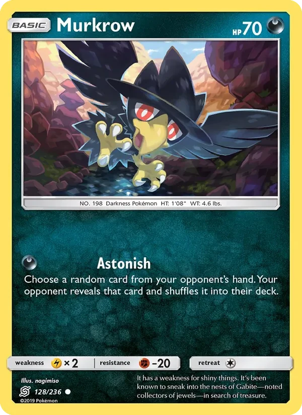 Murkrow 128/236 Unified Minds Pokémon card