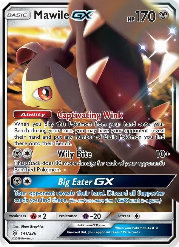 Mawile GX 141/236 Unified Minds Pokémon Karte