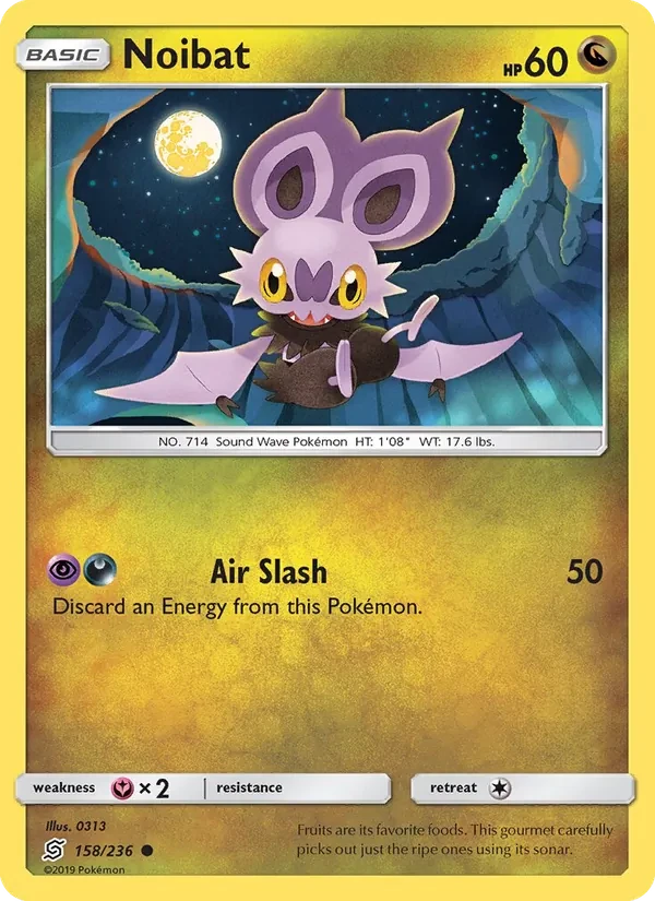 Noibat 158/236 Unified Minds Pokémon card