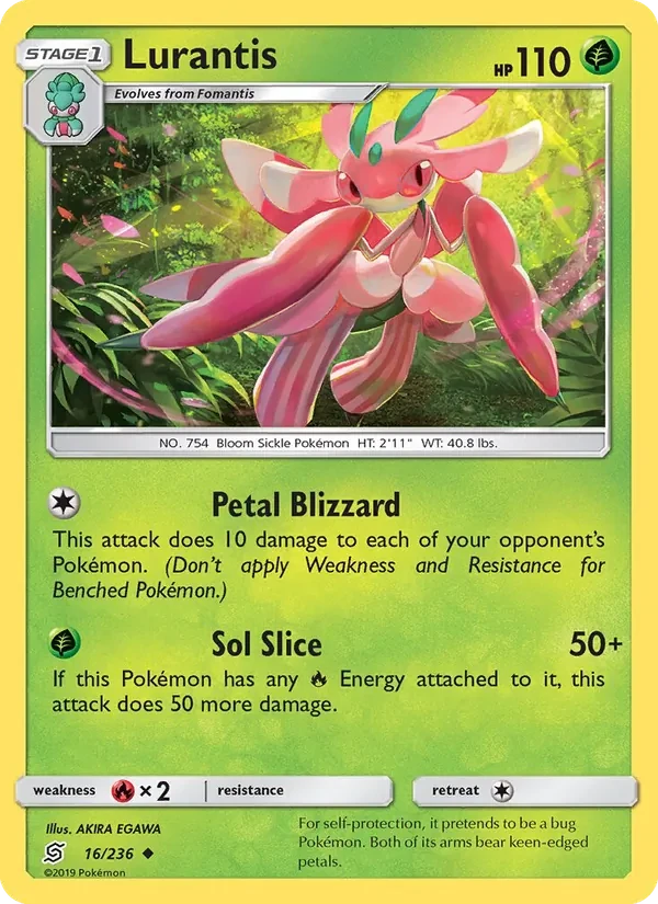 Lurantis 16/236 Unified Minds Pokémon card