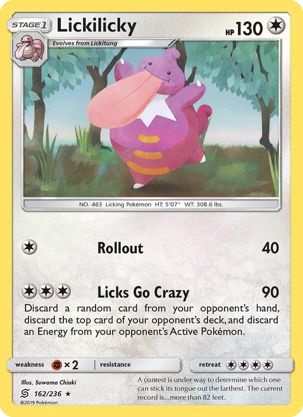 Lickilicky 162/236 Unified Minds Pokémon card