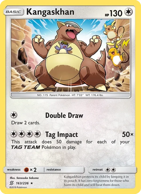 Kangaskhan 163/236 Unified Minds Pokémon card