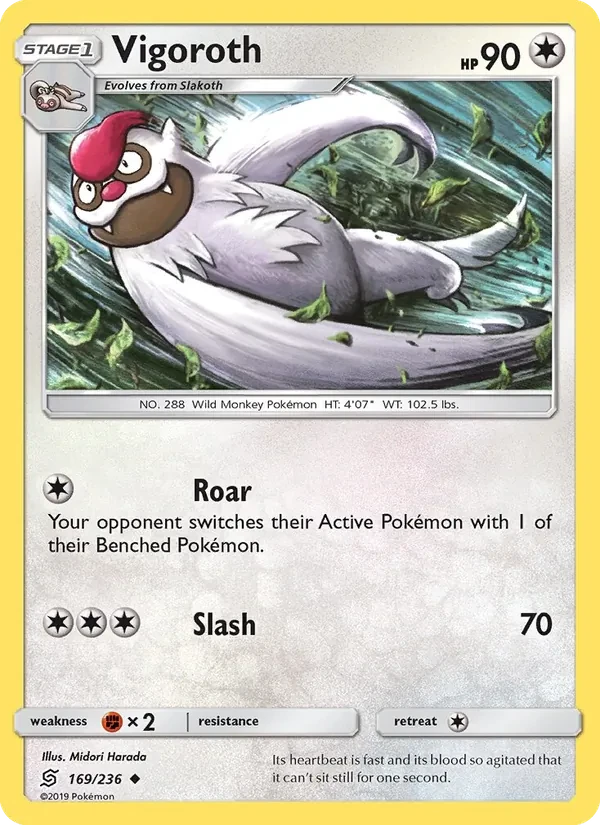 Vigoroth 169/236 Unified Minds Pokémon card